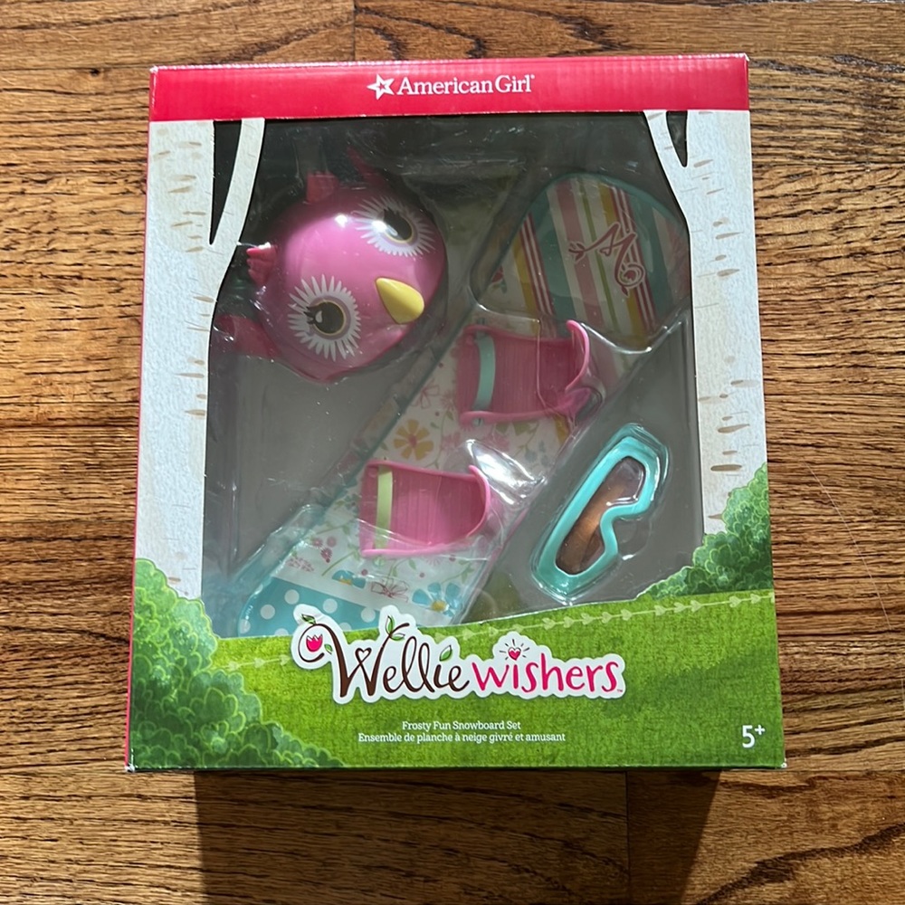 American Girl Doll Williewishers Snowboard Set